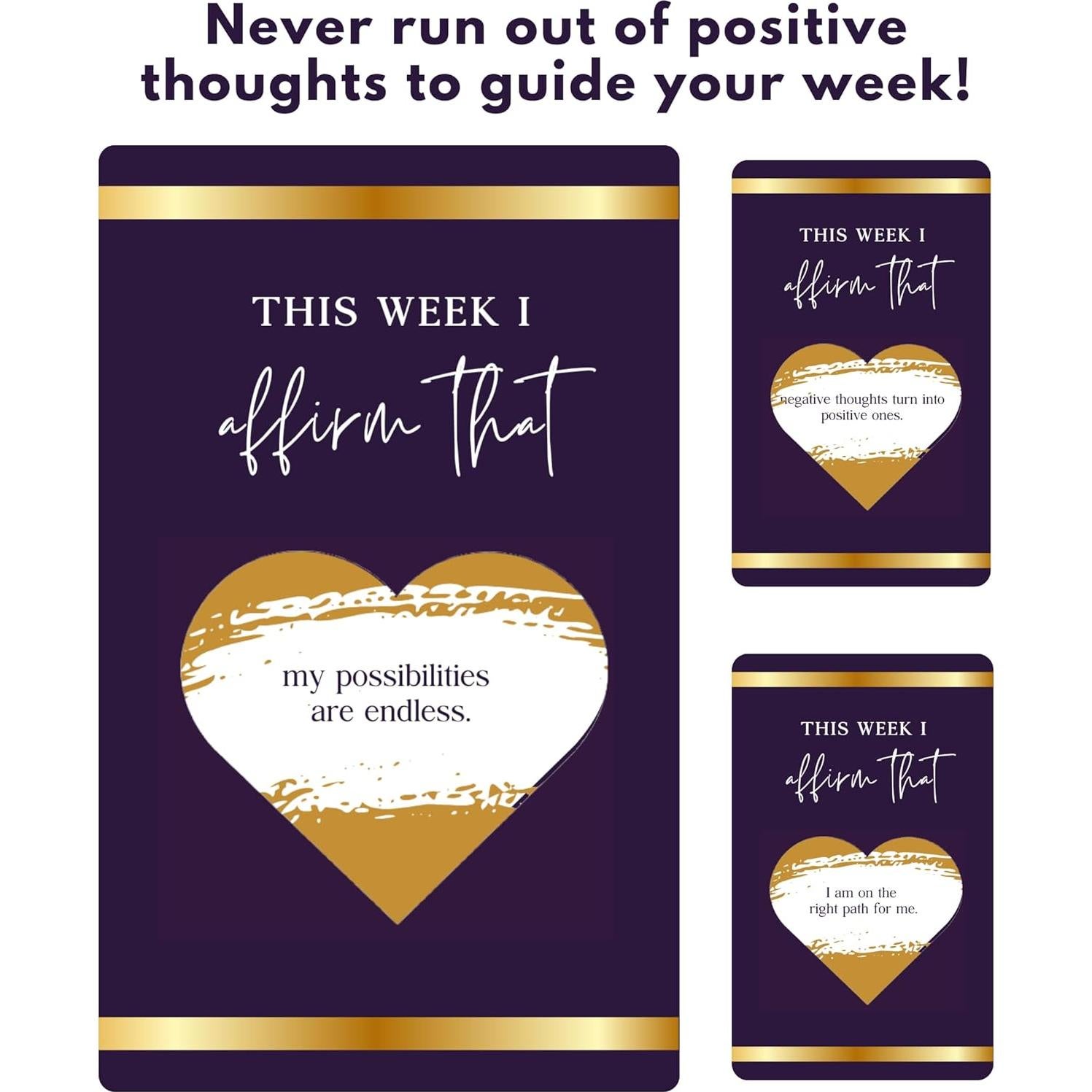 Tarjetas de Rascar Afirmaciones SHINE SPARKLE SLAY - 52 Semanas