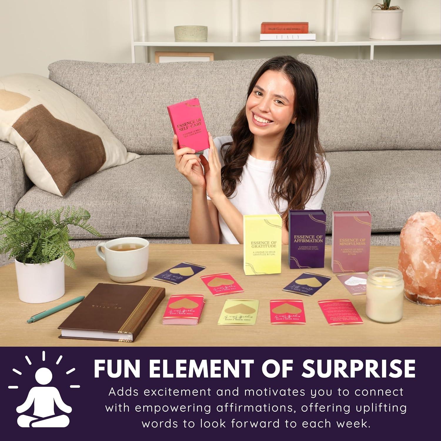 Tarjetas de Rascar Afirmaciones SHINE SPARKLE SLAY - 52 Semanas