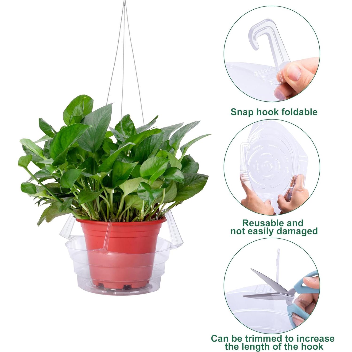 Bandejas de Goteo para Plantas Colgantes Adnee 15 Pcs 25.4 cm