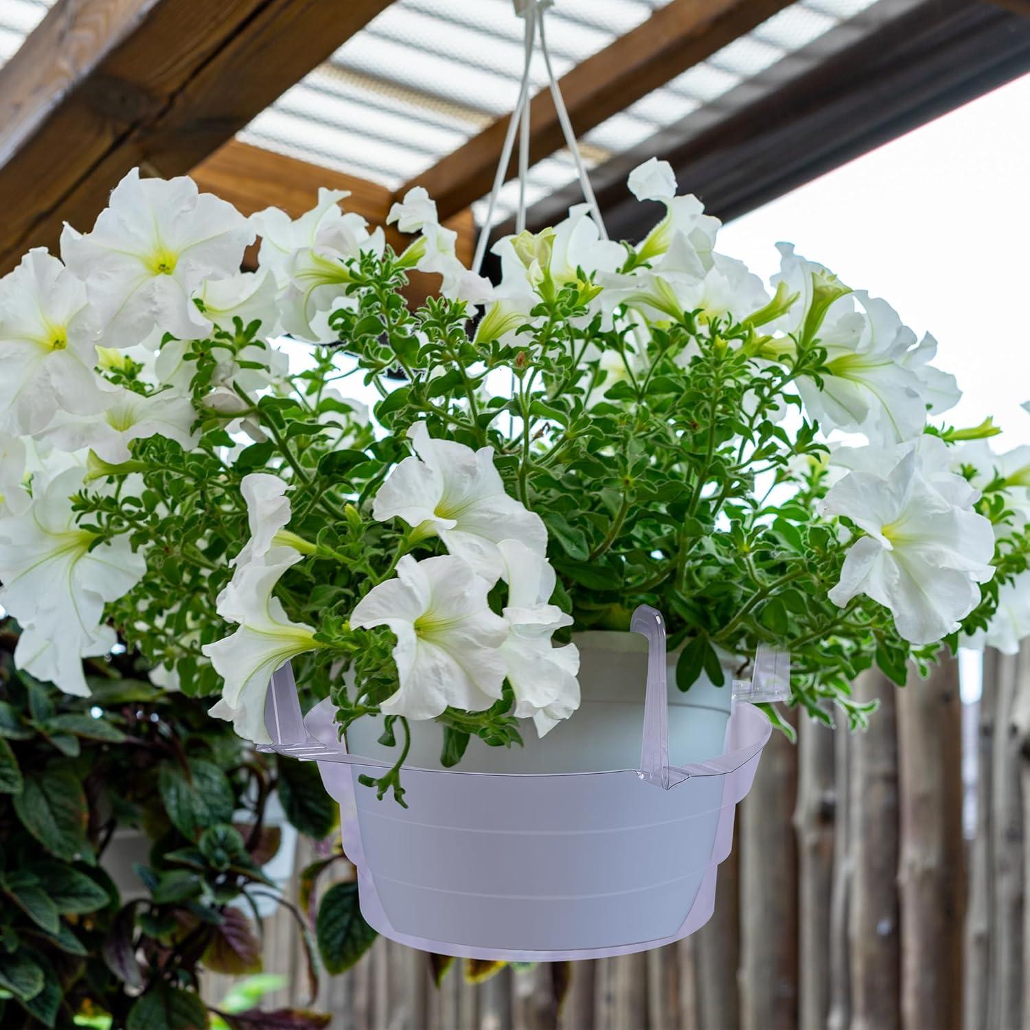 Bandejas de Goteo para Plantas Colgantes Adnee 15 Pcs 25.4 cm