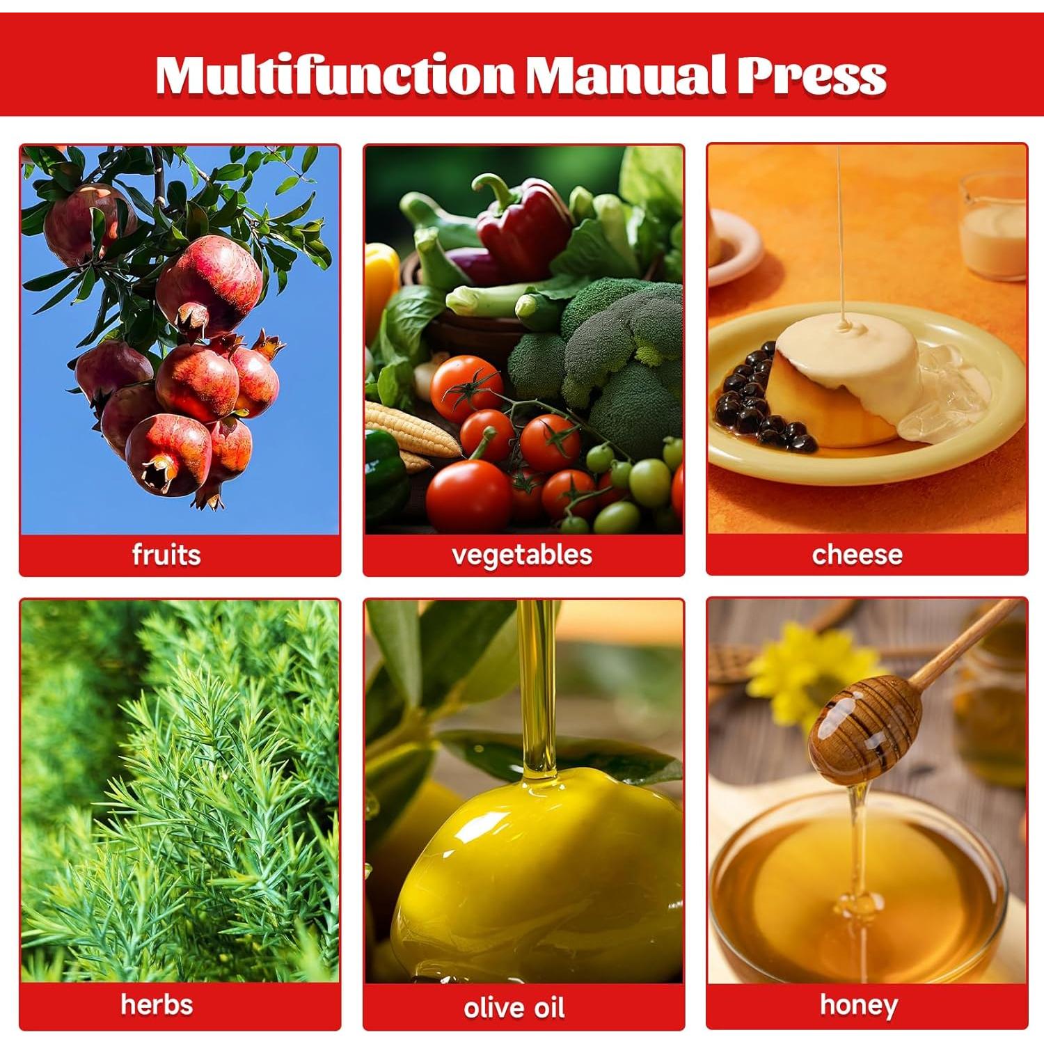 Prensa Manual de Vino DUTTIETY 6L Acero Inoxidable