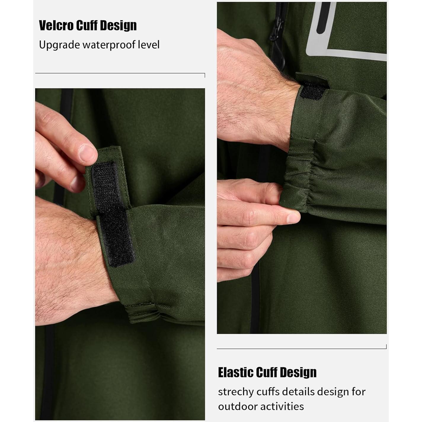 Traje de Lluvia para Hombre SWISSWELL Impermeable Verde Militar