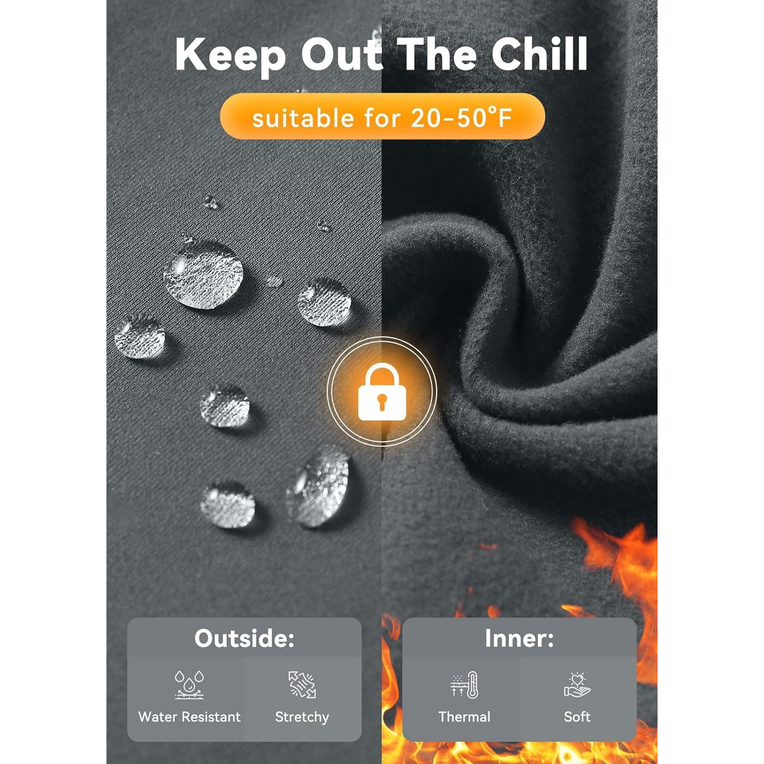 Pantalones de Ciclismo Invierno Baleaf con Tirantes y Almohadilla 4D