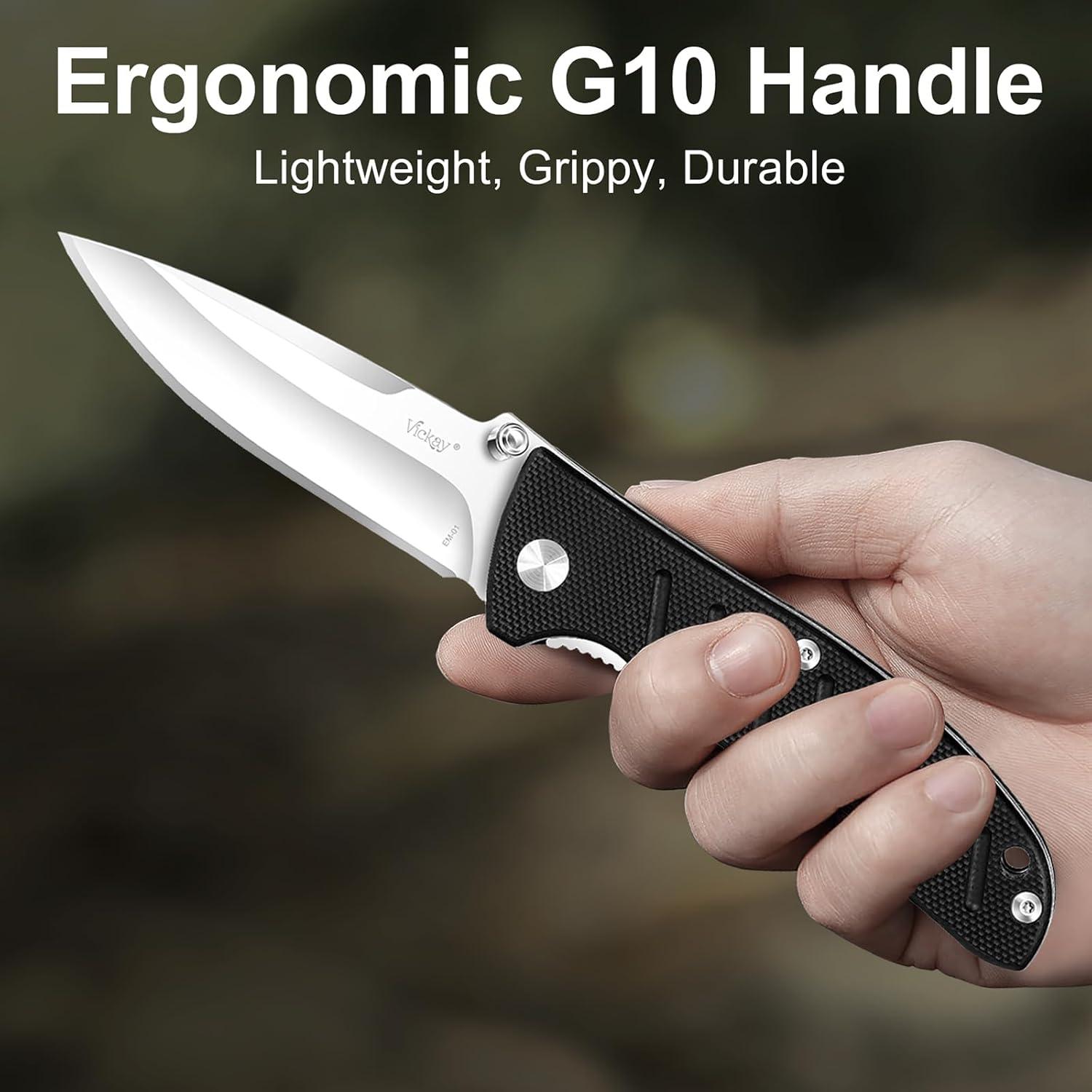 Cuchillo de bolsillo Vickay VK-EM-01, acero 8Cr13MoV 7 cm