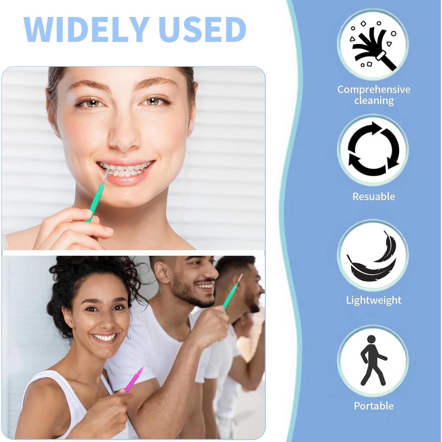 Set de Cepillos Interdentales Svalor 100 Piezas Multicolor