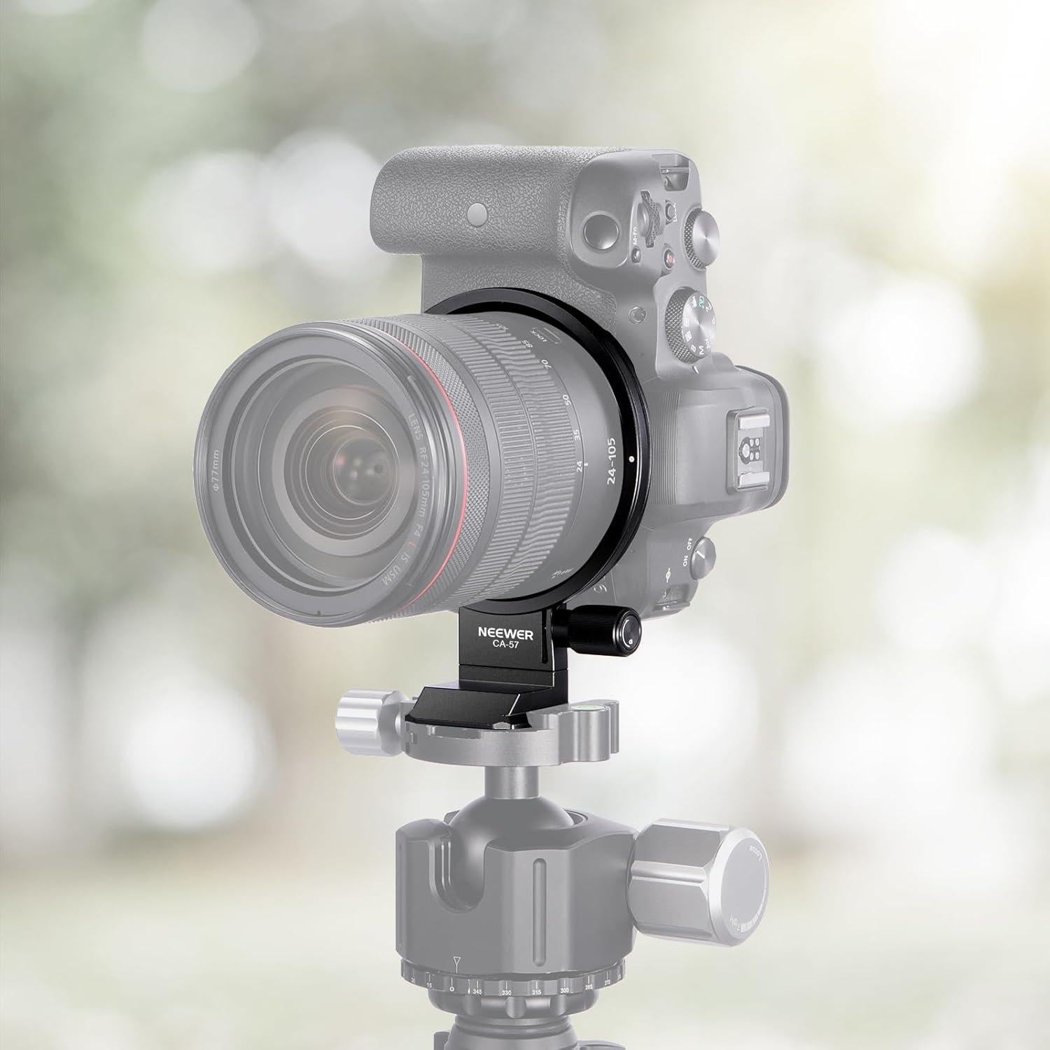 Neewer Rotatable Collar Mount Plate for Canon EOS R5 R5C R6 Mark II, Fast Horizontal to Vertical Camera Tripod Lens Mount Ring Compatible with DJI RS 3/2 & Arca Quick Release System, CA-57