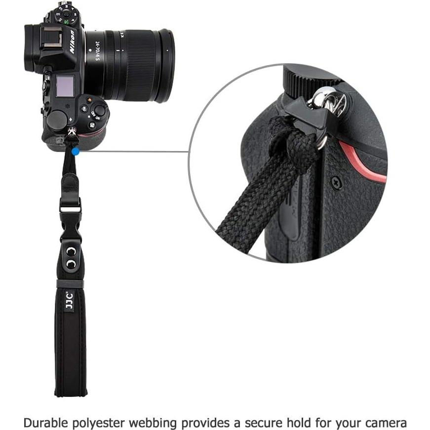 Correa de Muñeca JJC para Cámara DSLR Neopreno Negro