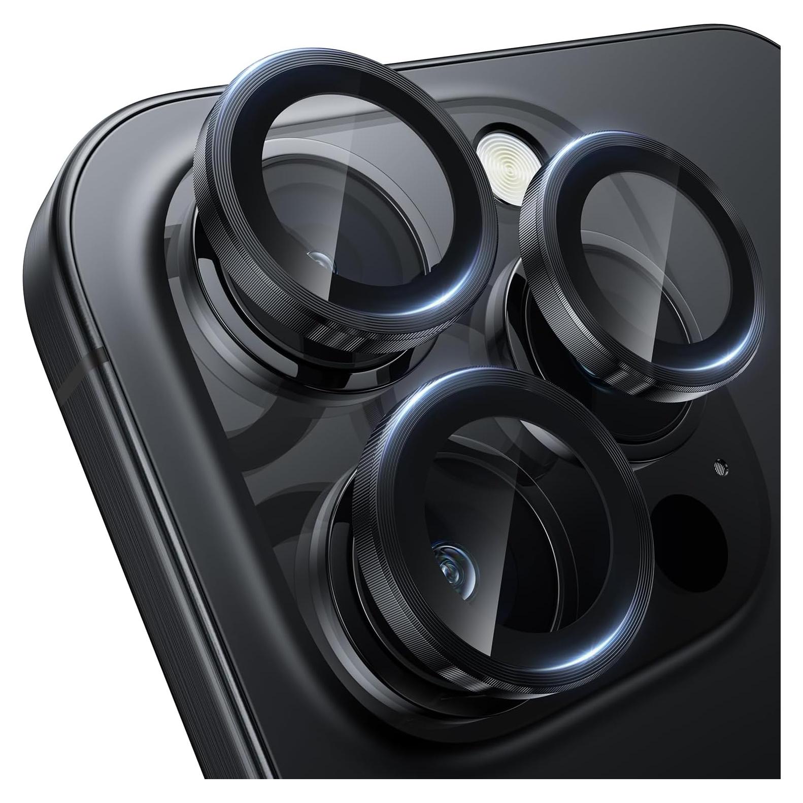 Protector de Lente de Cámara WSKEN para iPhone 16 Pro/Max - Cristal Templado 9H