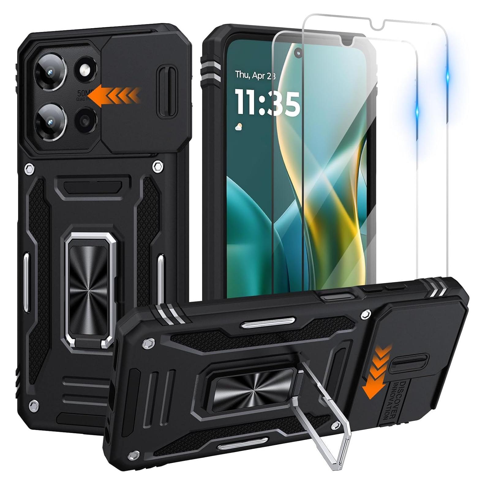 Funda KEDUIZHANG para Motorola Moto G 2025 con 2 Protectores HD