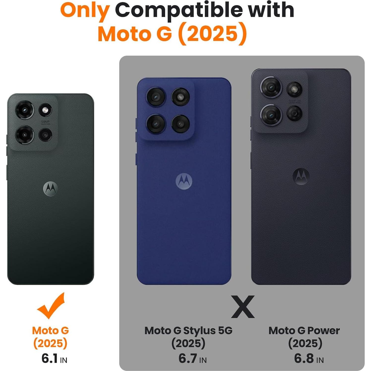 Funda KEDUIZHANG para Motorola Moto G 2025 con 2 Protectores HD