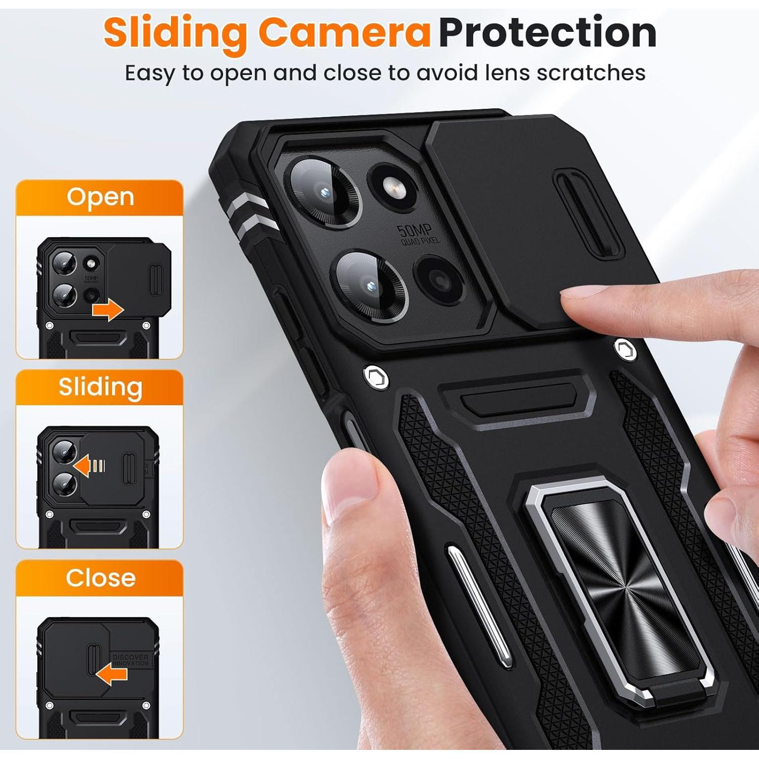 Funda KEDUIZHANG para Motorola Moto G 2025 con 2 Protectores HD
