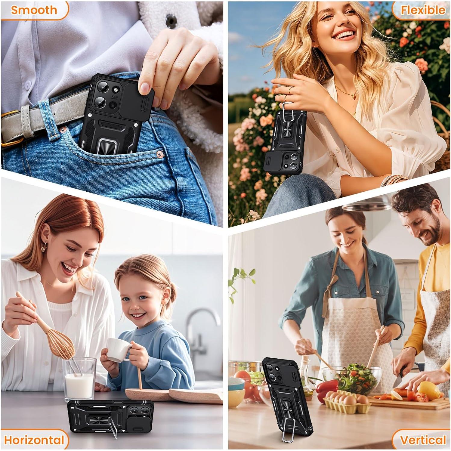 Funda KEDUIZHANG para Motorola Moto G 2025 con 2 Protectores HD