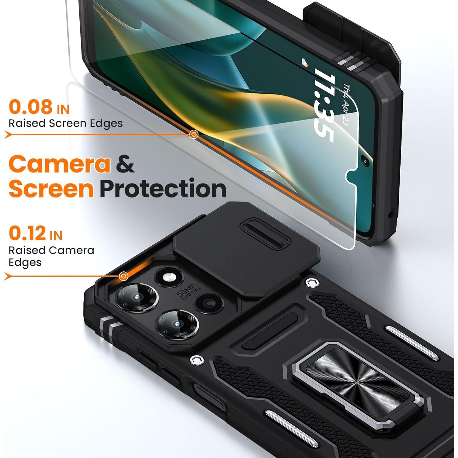 Funda KEDUIZHANG para Motorola Moto G 2025 con 2 Protectores HD