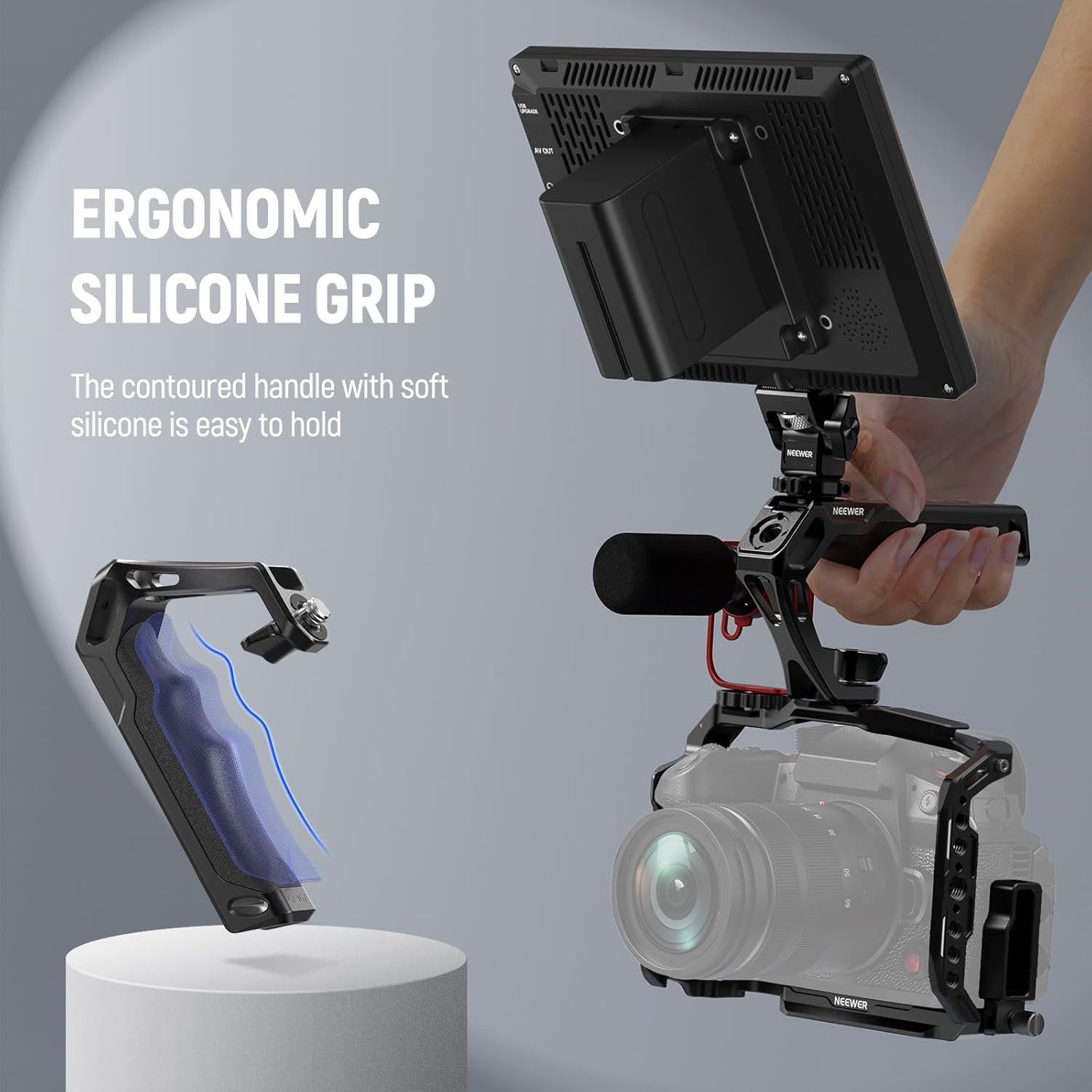 Mango Superior NEEWER CA107 con Tornillo 3/8" y Silicona