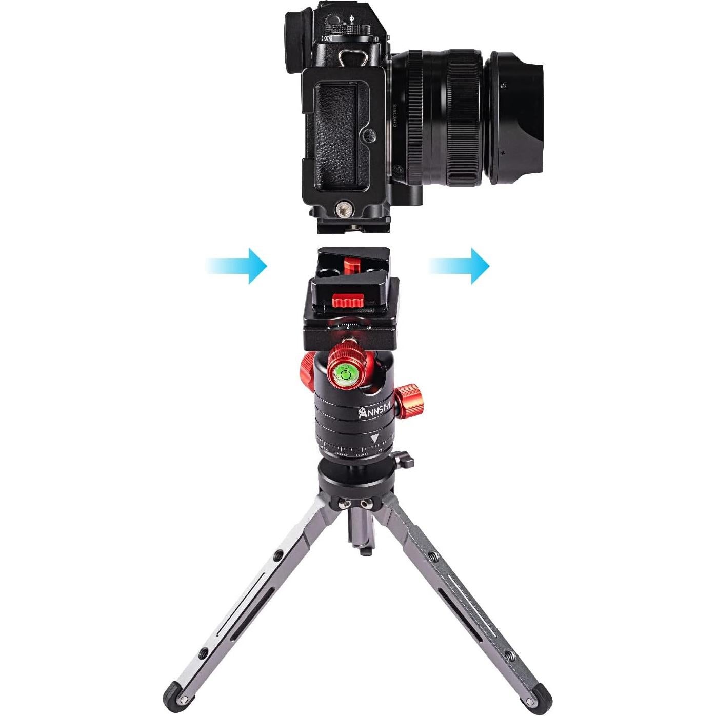 Adaptador de Montaje Rápido Arca Suiza 38mm para Cámaras DSLR