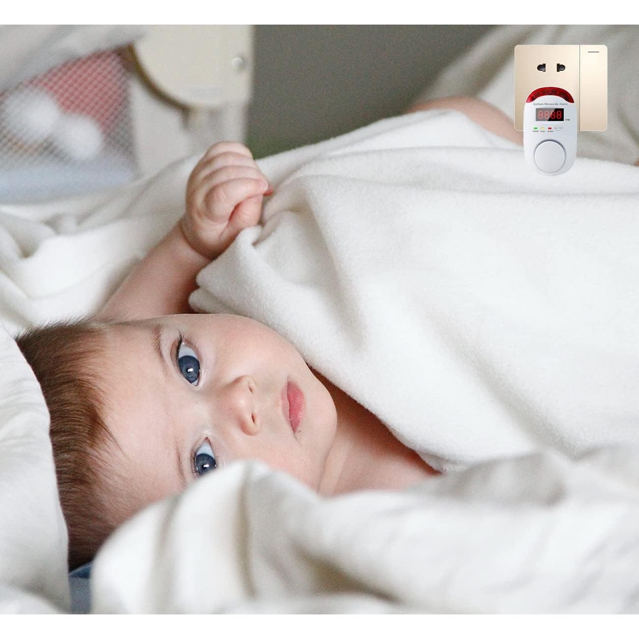 Detector de Monóxido de Carbono Colorwell WA996 LED 2 Pcs