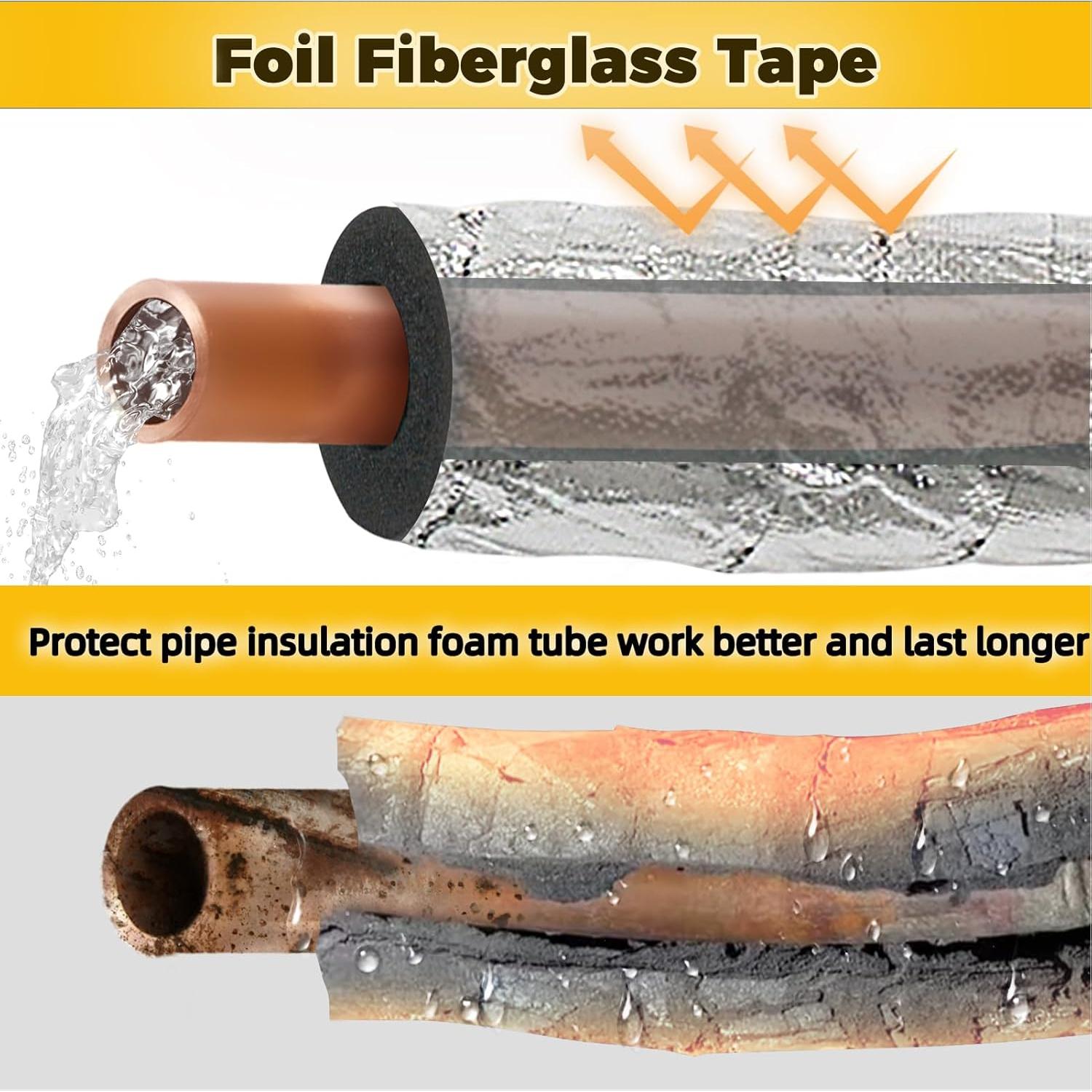 Cinta Aislante de Fibra de Vidrio TWAKAP 5cm x 50m Plata