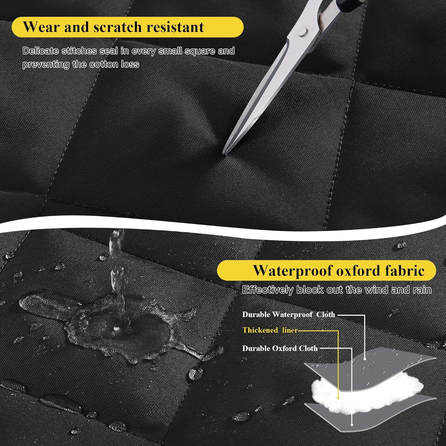 Cortina de Puerta Aislante NICETOWN 86.36x208.28cm Negra