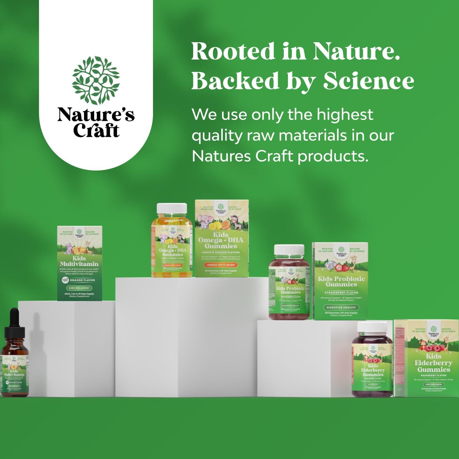 Gotas de Vitamina D3 K2 Natures Craft 60 ml para Niños