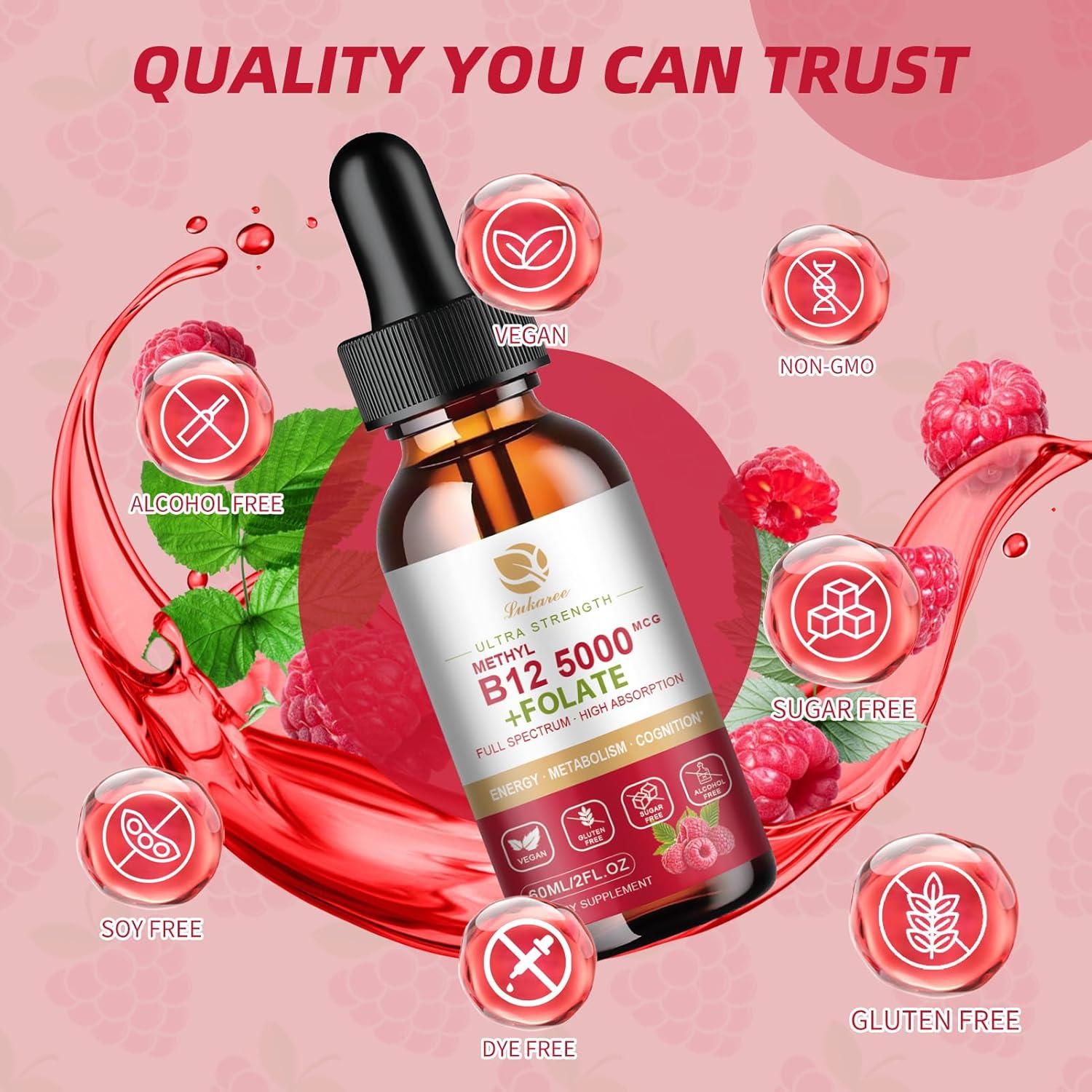 Gotas de Vitamina B12 Lukaree 59 ml - Veganas y Líquidas