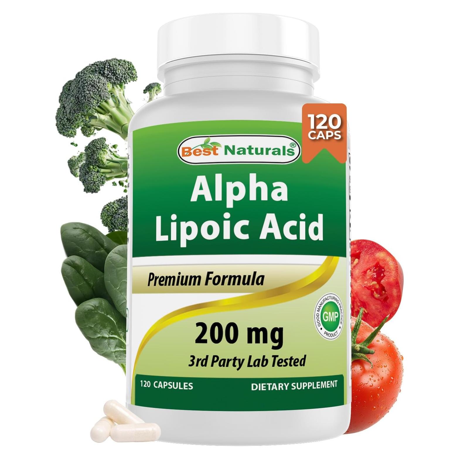 Ácido Lipoico 200 mg Mejores Naturales 120 Cápsulas