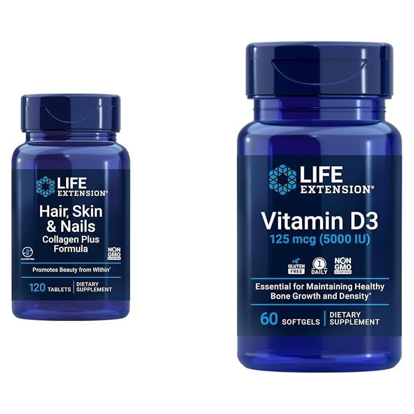 Fórmula de Colágeno Plus + Vitamina D3 125 mcg - 120 Gelatinas