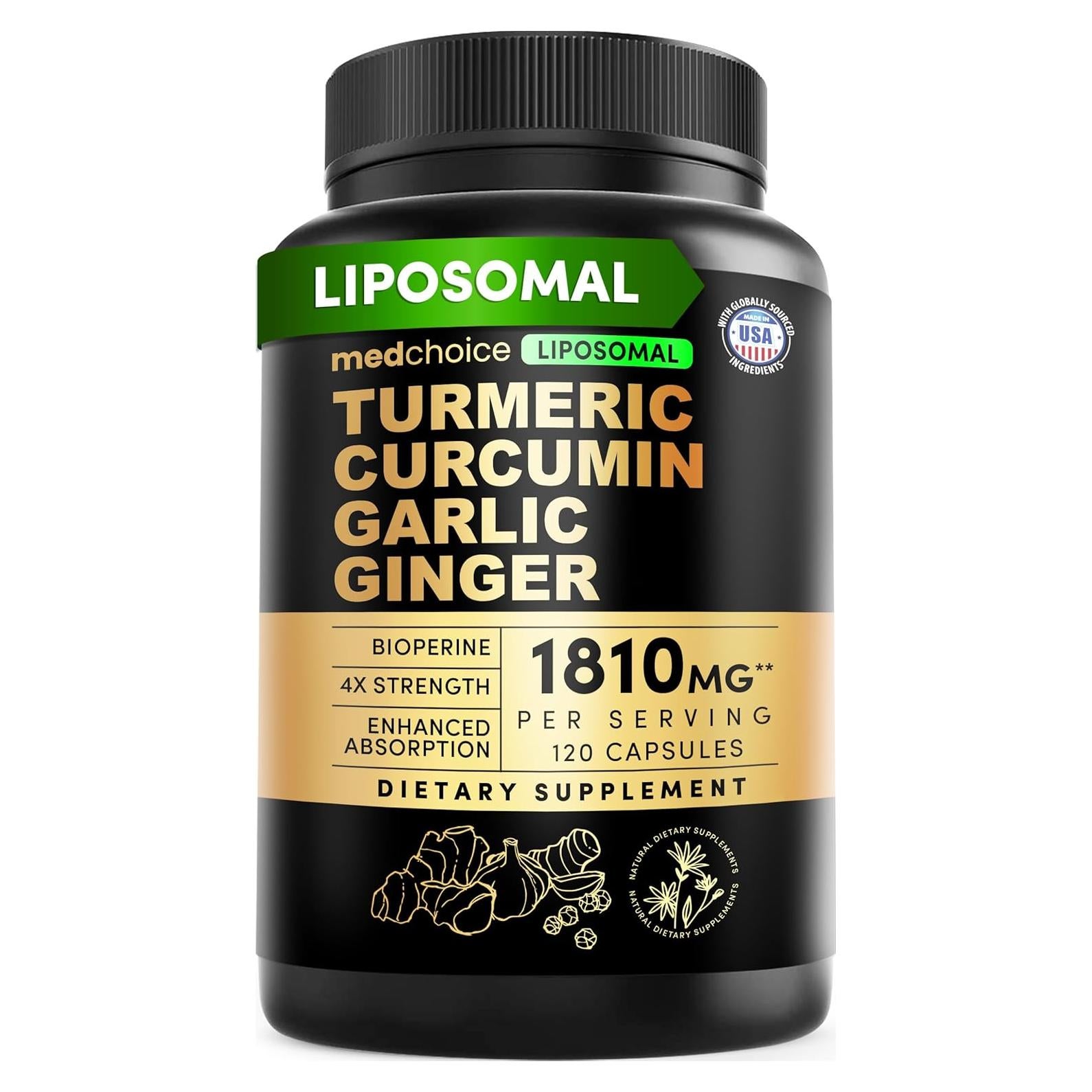 Suplemento de Cúrcuma Liposomal MEDCHOICE 120 Cápsulas