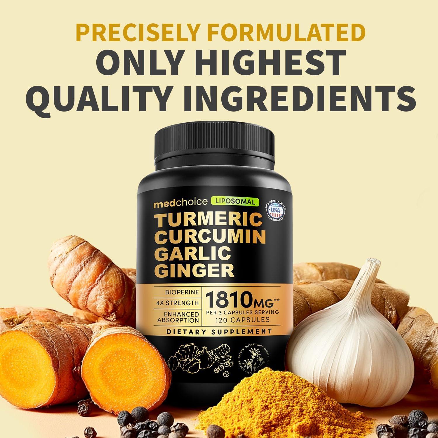 Suplemento de Cúrcuma Liposomal MEDCHOICE 120 Cápsulas