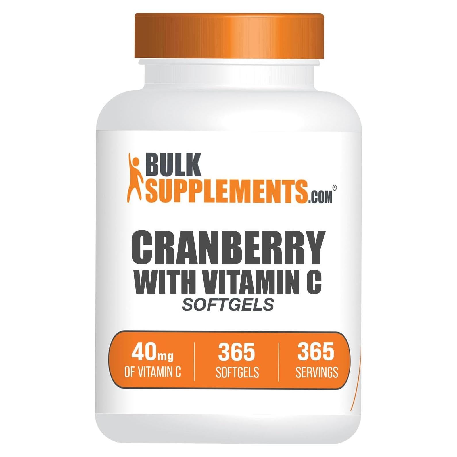 Cápsulas Blandas de Arándano con Vitamina C BulkSupplements 365u