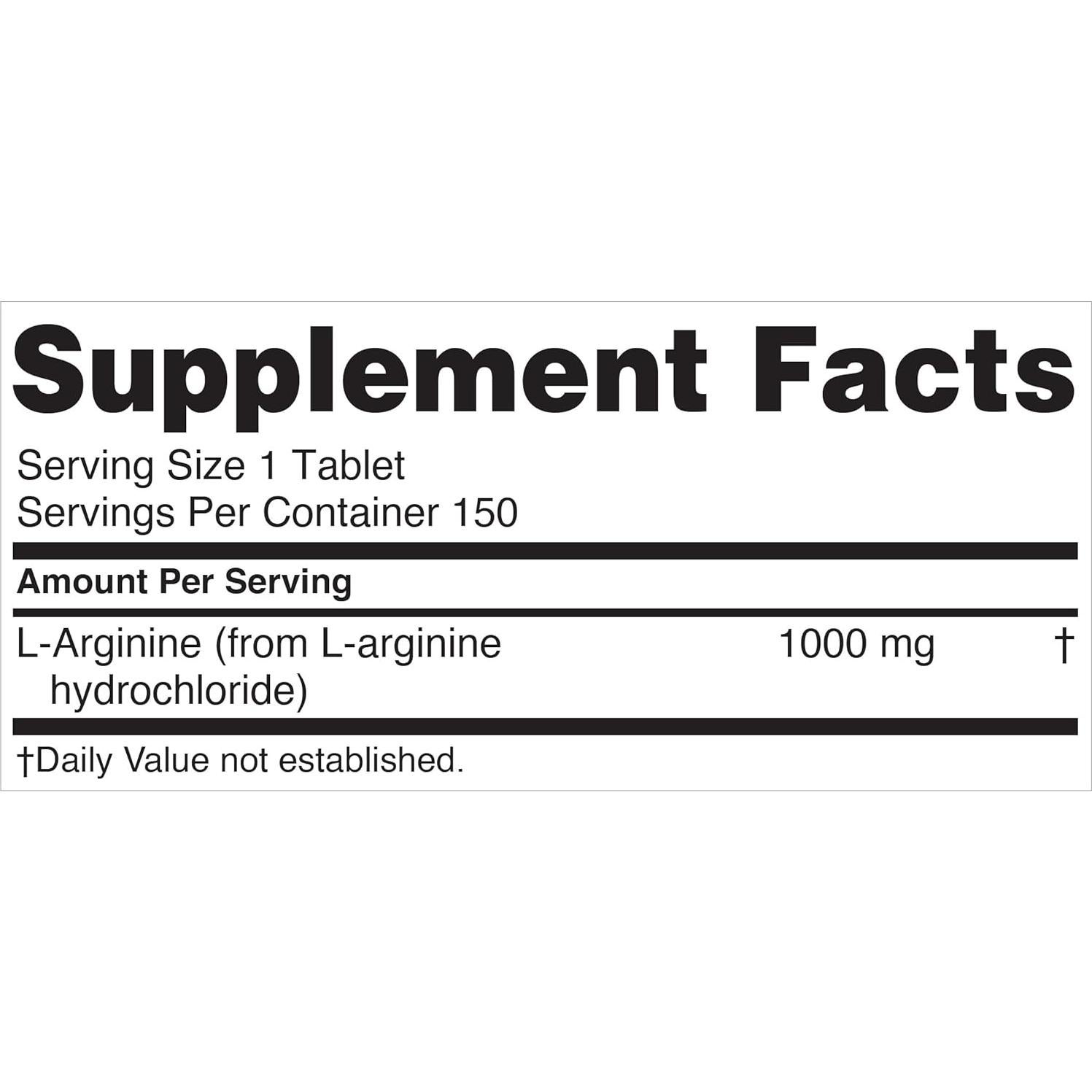 Suplemento L-Arginina Nugenix Essentials 1000 mg 150 Tabletas