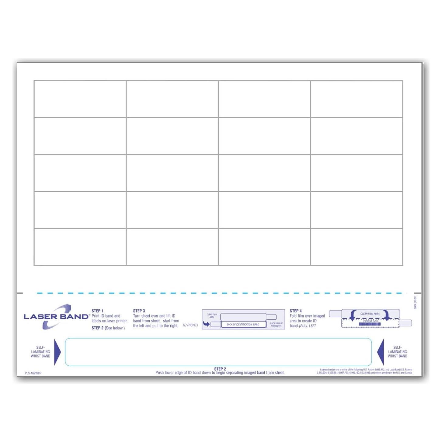Pulsera de Identificación para Pacientes NextDayLabels 250 Unidades