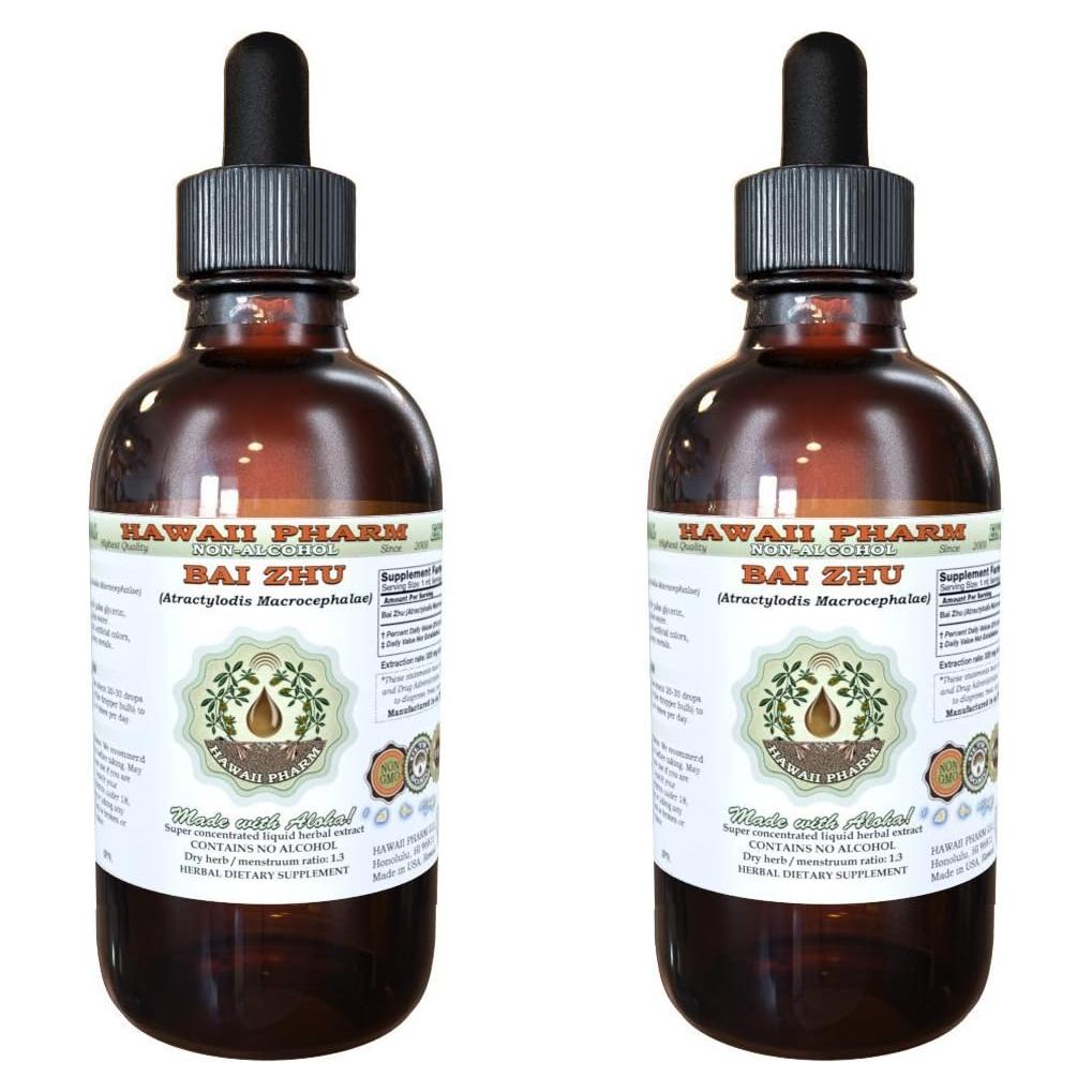 Extracto Líquido Sin Alcohol Bai Zhu Hawaii Pharm 2x113.4 g