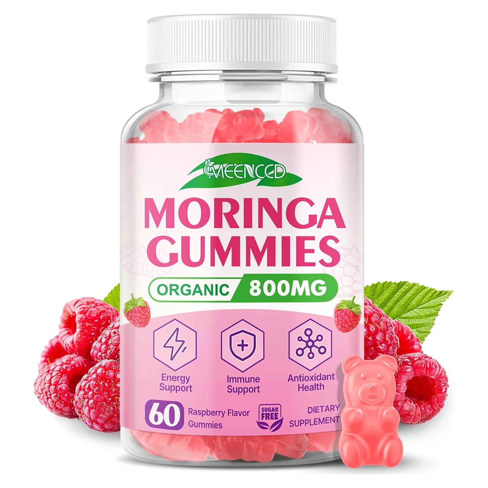 Gomitas de Moringa MEENCCD 60 Unidades Sabor Frambuesa
