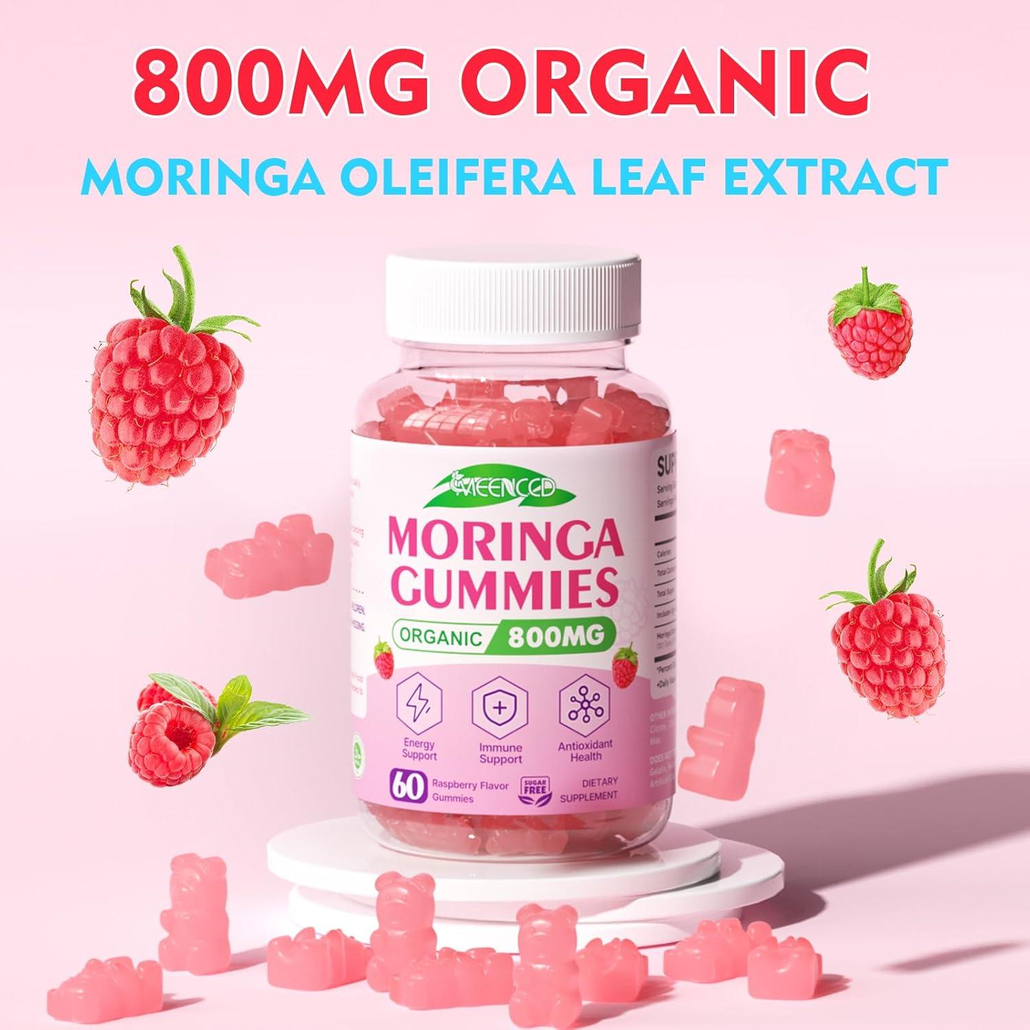 Gomitas de Moringa MEENCCD 60 Unidades Sabor Frambuesa