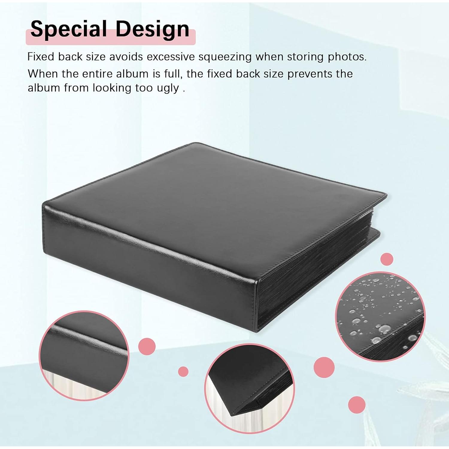 Álbum de Fotos Polaroid Ruibytree 192 Bolsillos Negro