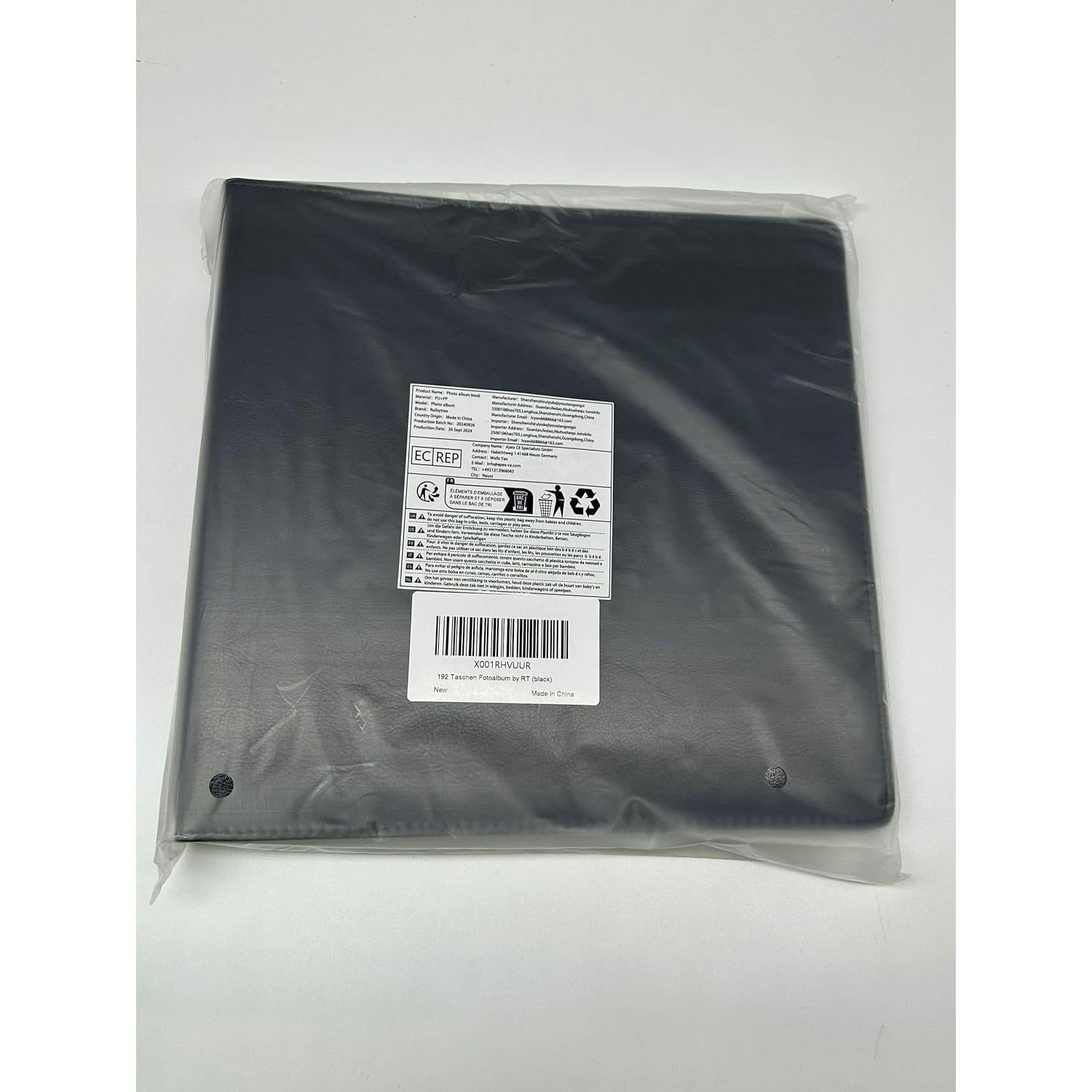 Álbum de Fotos Polaroid Ruibytree 192 Bolsillos Negro