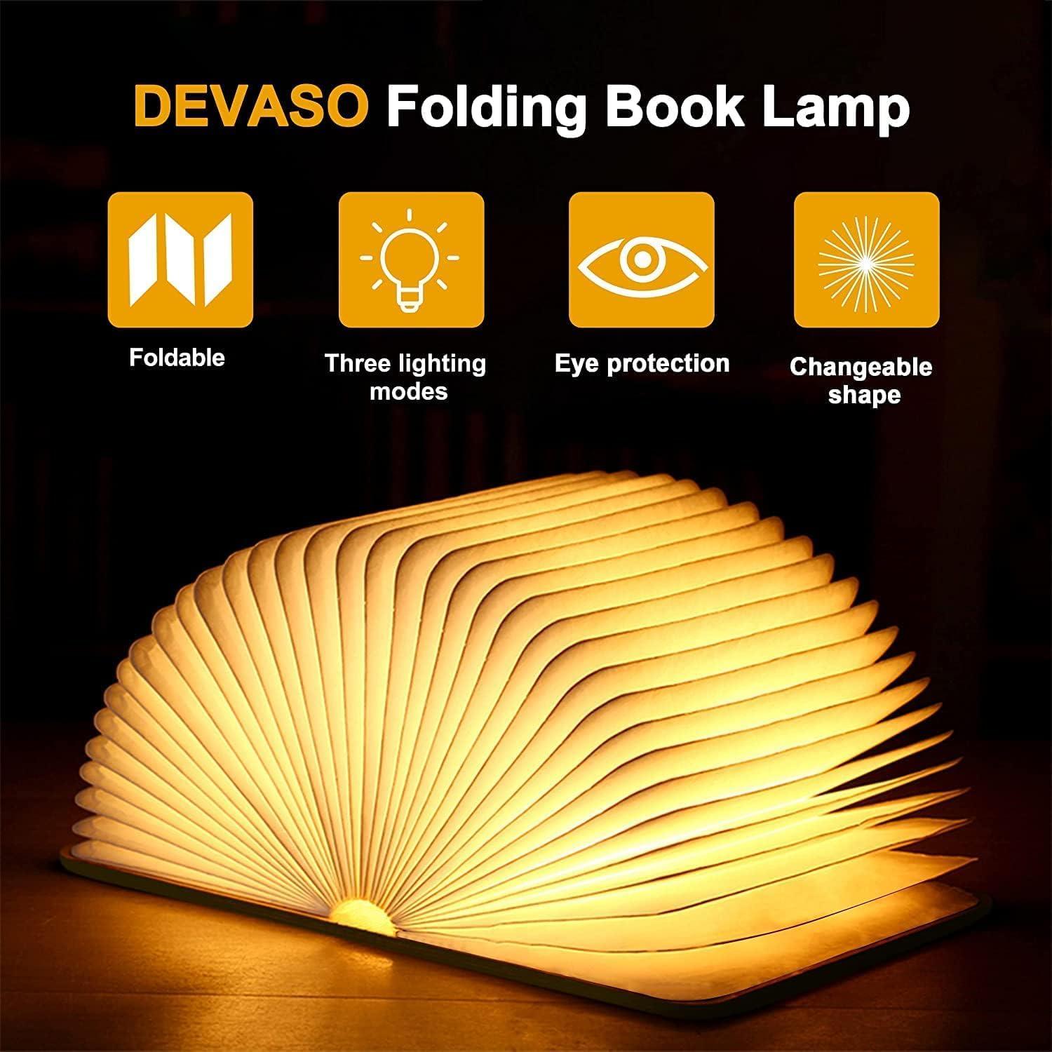 Lámpara de libro LED QXMGCBOK 21.5 cm recargable USB 3 colores