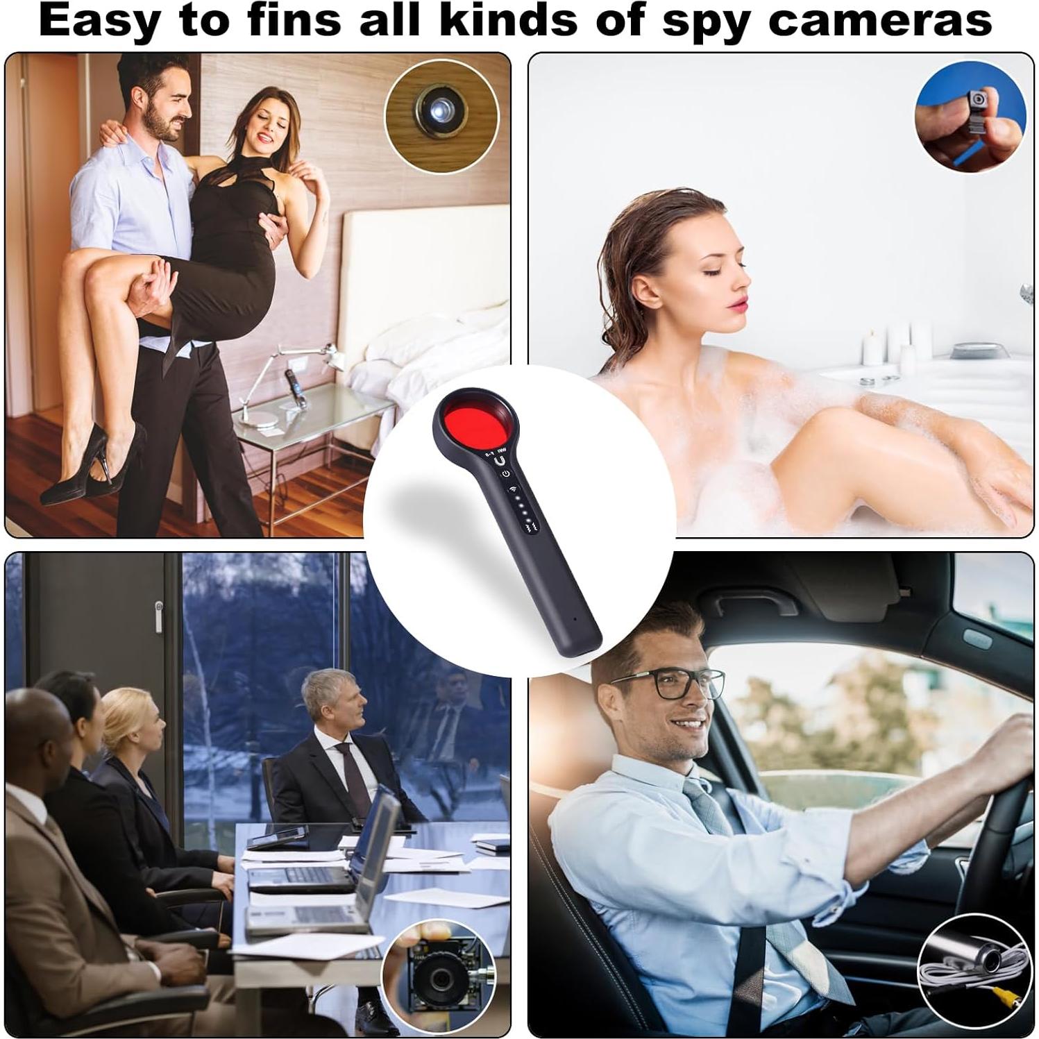 Detector de Cámaras Ocultas Huihe Y3 - 4 Niveles Sensibilidad