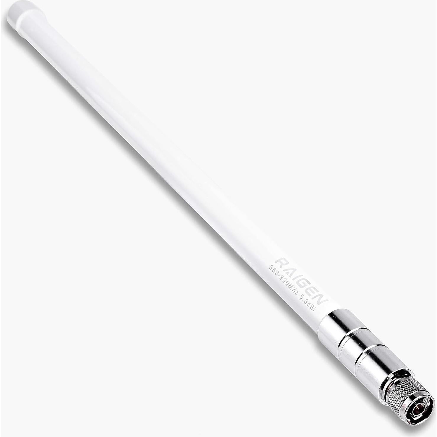 Antena de Fibra de Vidrio Raigen 5.8 dBi con Base Magnética