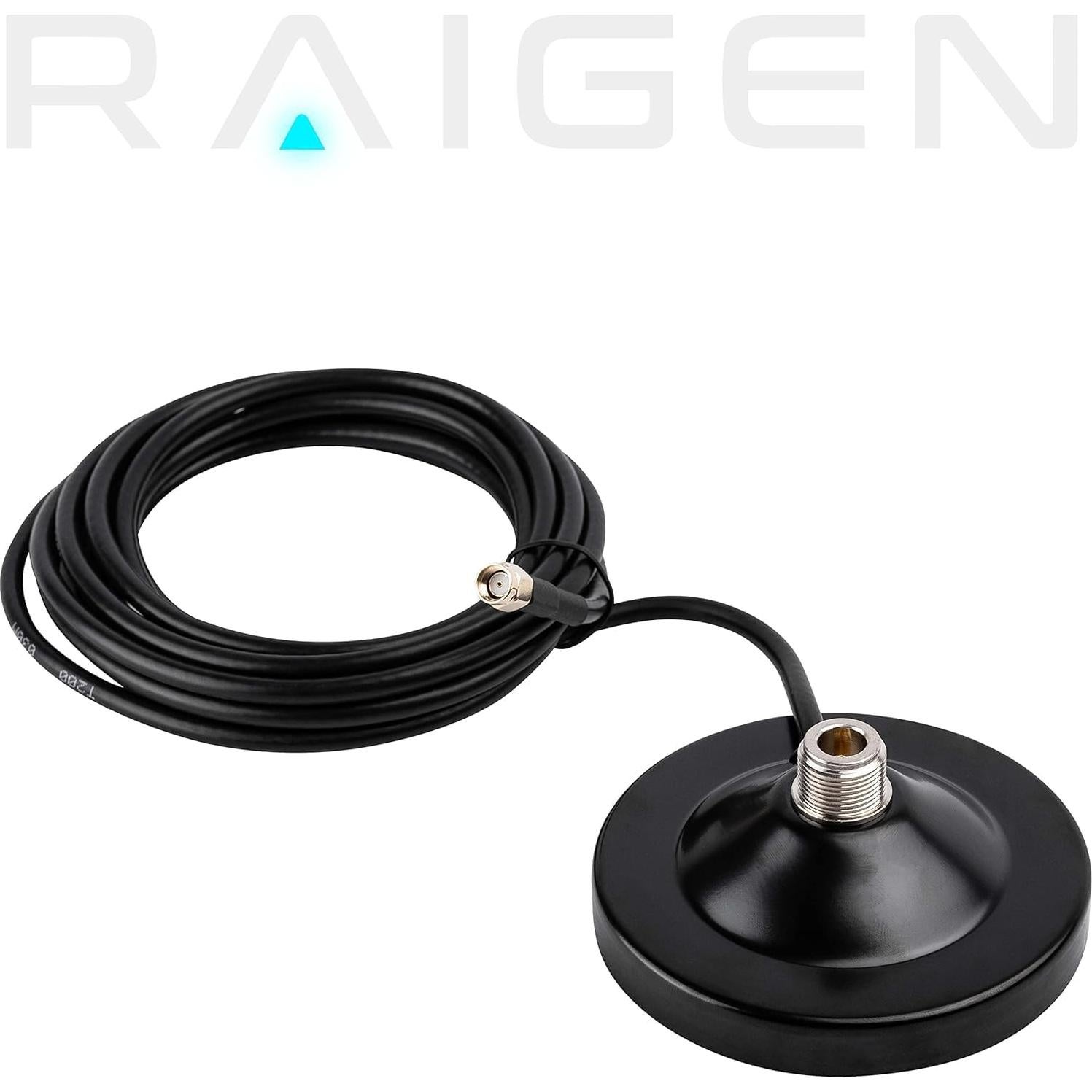 Antena de Fibra de Vidrio Raigen 5.8 dBi con Base Magnética