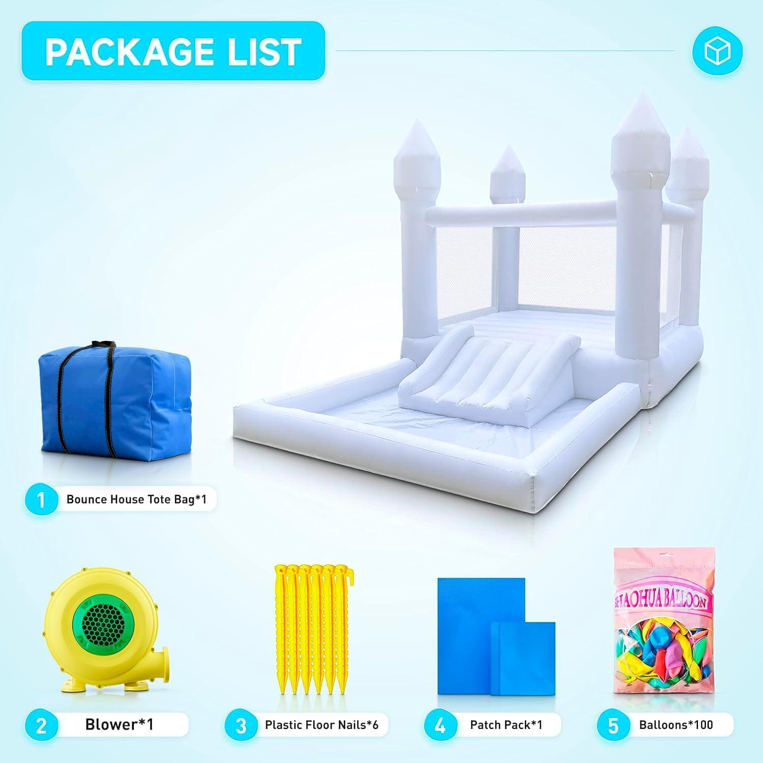 Casa Inflable NIUER TECH 3 en 1 para Niños 396x244x244 cm