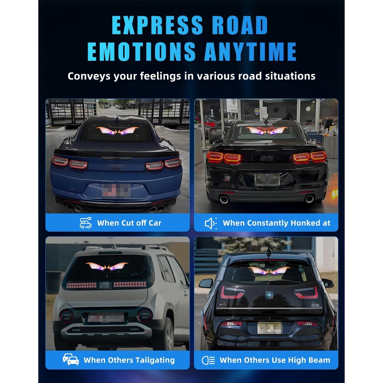 Luces LED Ojos del Diablo DYNVEX Ámbar para Vehículos 2 PCS