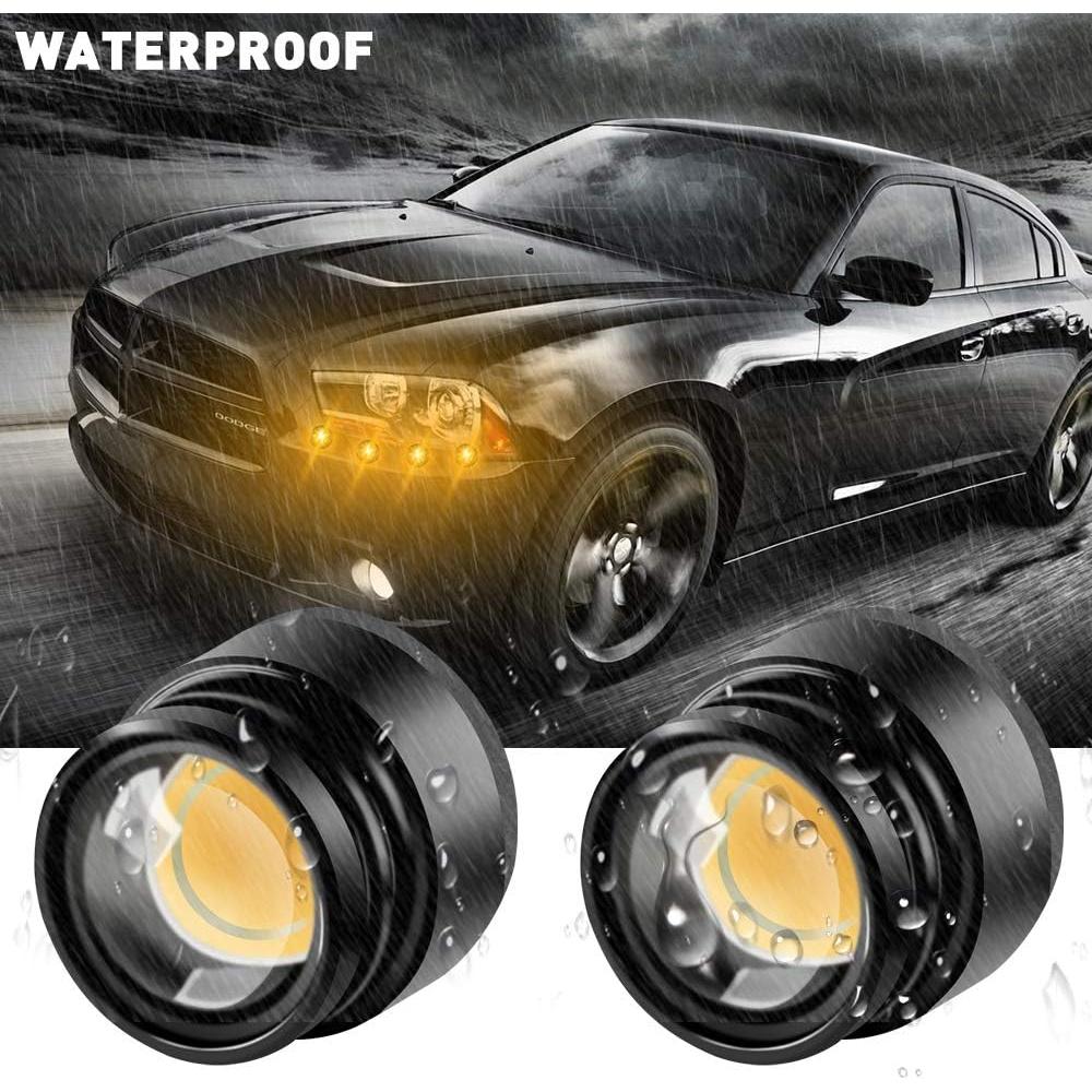 Luz de Advertencia LED Teguangmei 4 en 1 Ámbar 12V Control Remoto