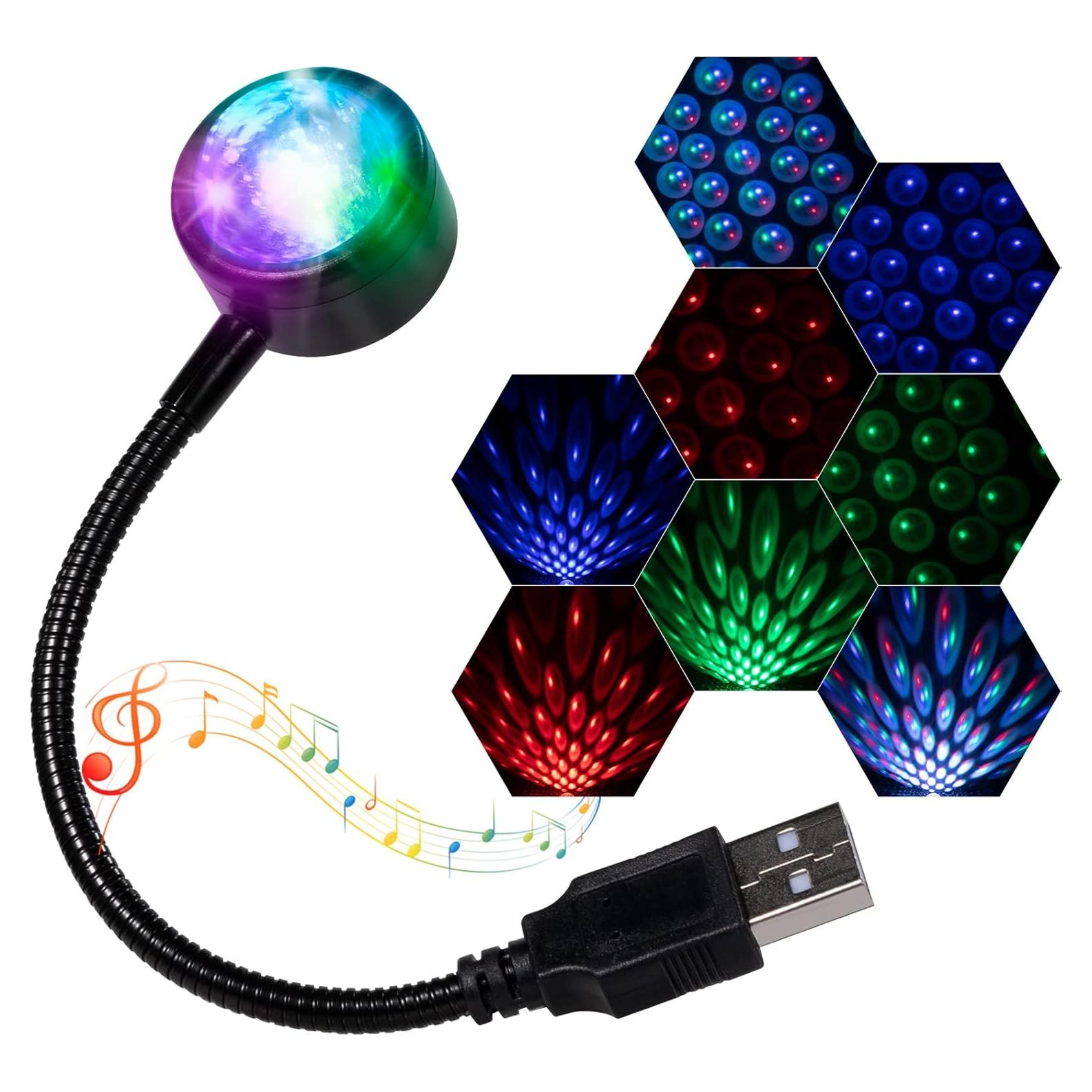 Luces de Techo LED USB LuxLumin, Proyector de Estrellas 4 Colores