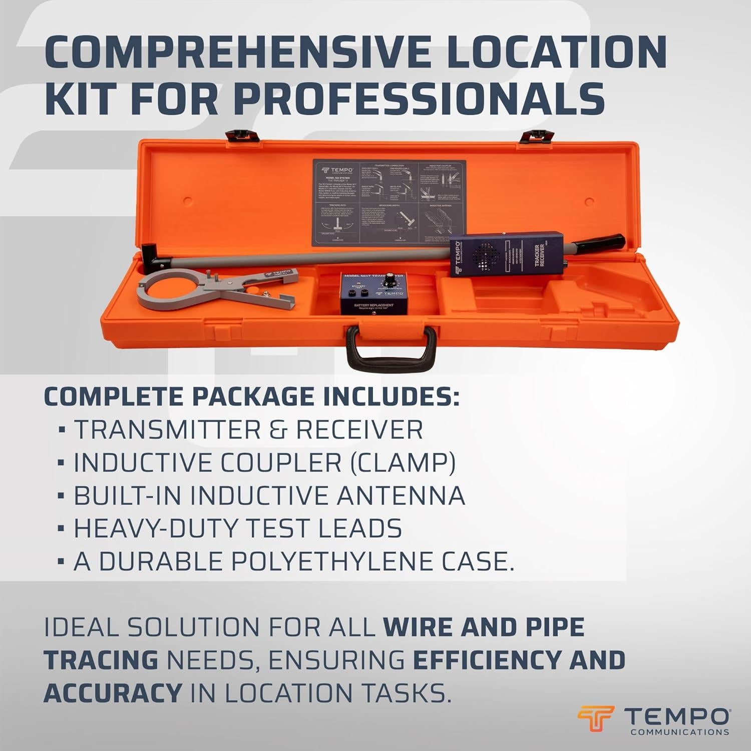 Localizador de Cables Subterráneos Tempo 501 - 2.2 m Profundidad