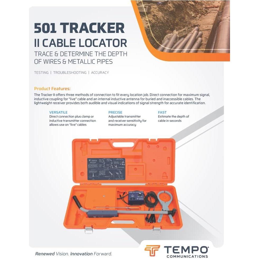 Localizador de Cables Subterráneos Tempo 501 - 2.2 m Profundidad