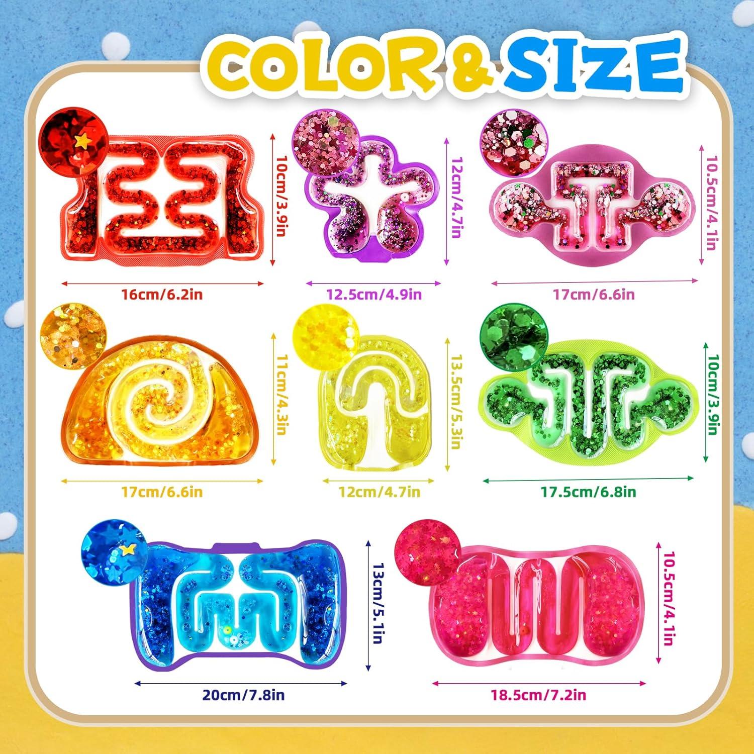 Paquete de 8 Juguetes Antiestrés Sensoriales Eerrhhaq