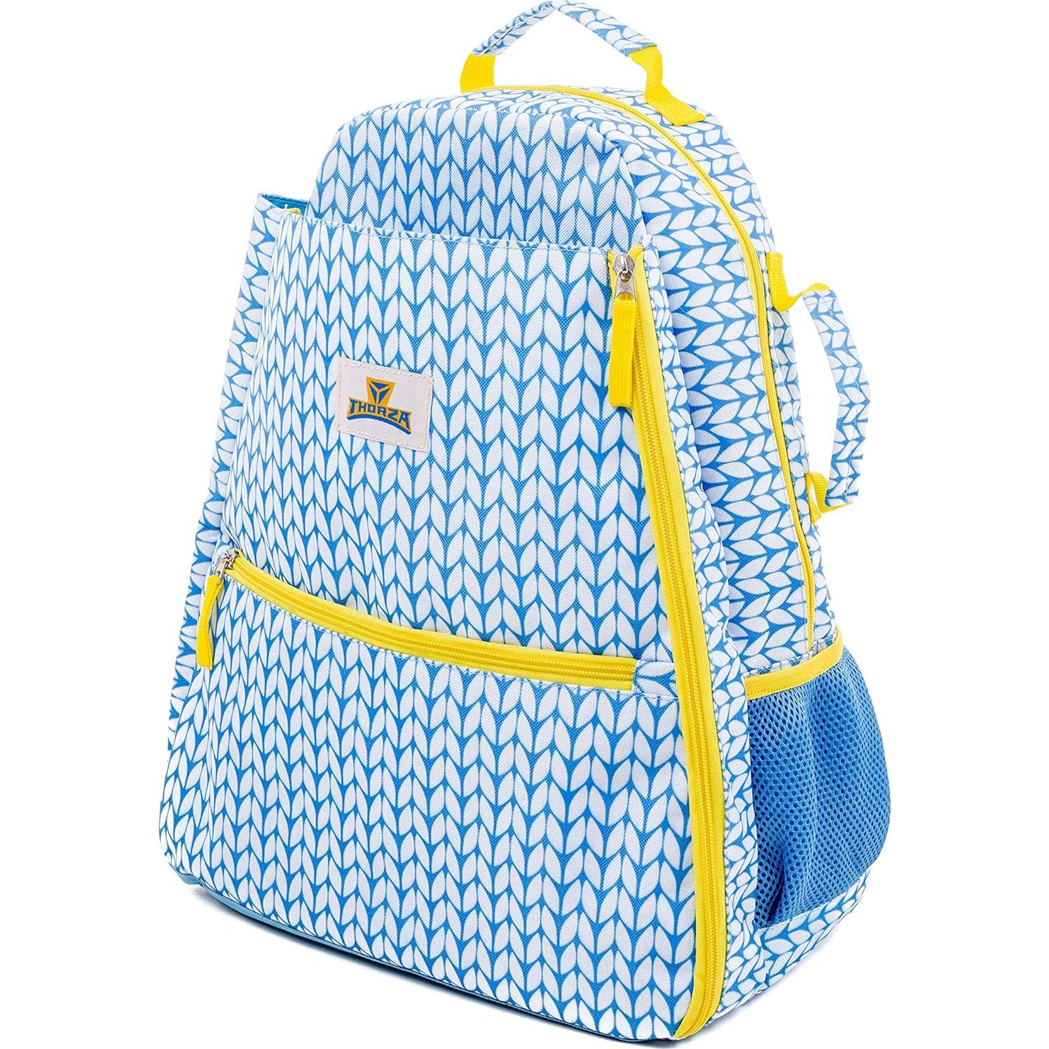 Mochila para Raquetas de Tenis Thorza Azul Claro 2 Raquetas