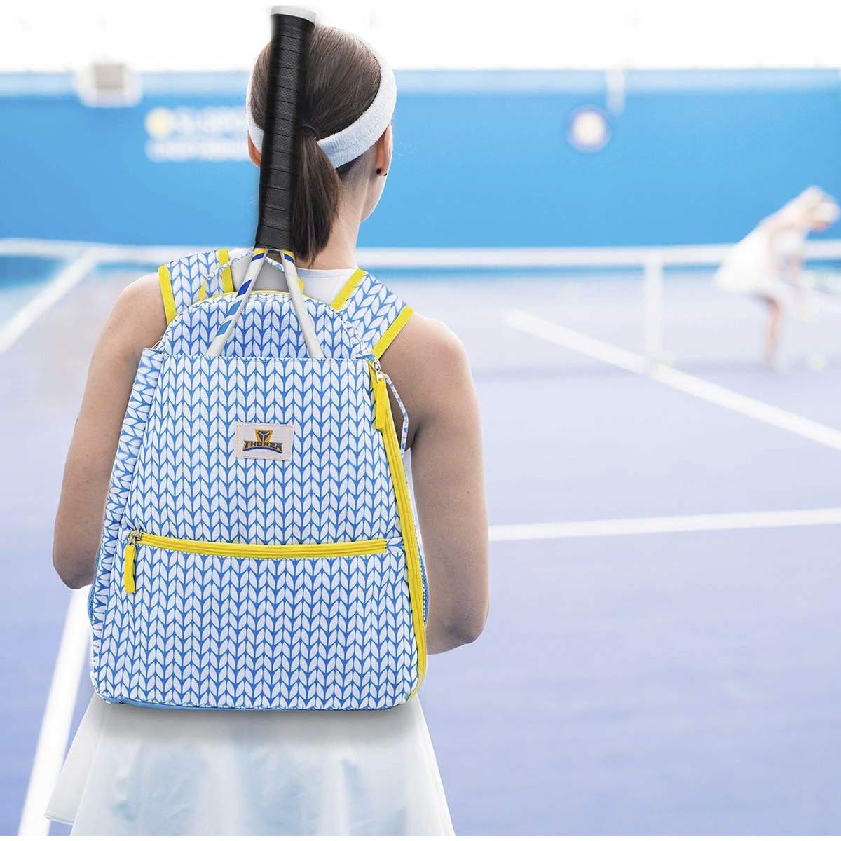 Mochila para Raquetas de Tenis Thorza Azul Claro 2 Raquetas