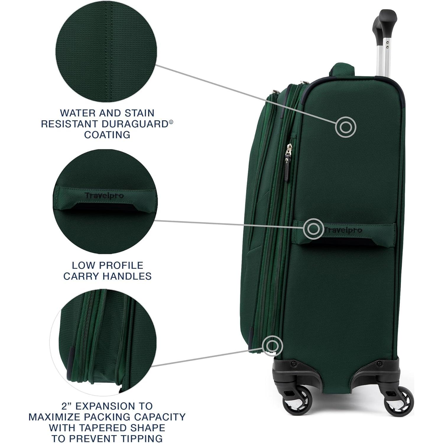 Maleta Expandible Travelpro Maxlite 5 21" Verde Bosque 2.4 kg